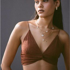 NWT Urban Outfitters Brown Twist-Front Cami Top XXL